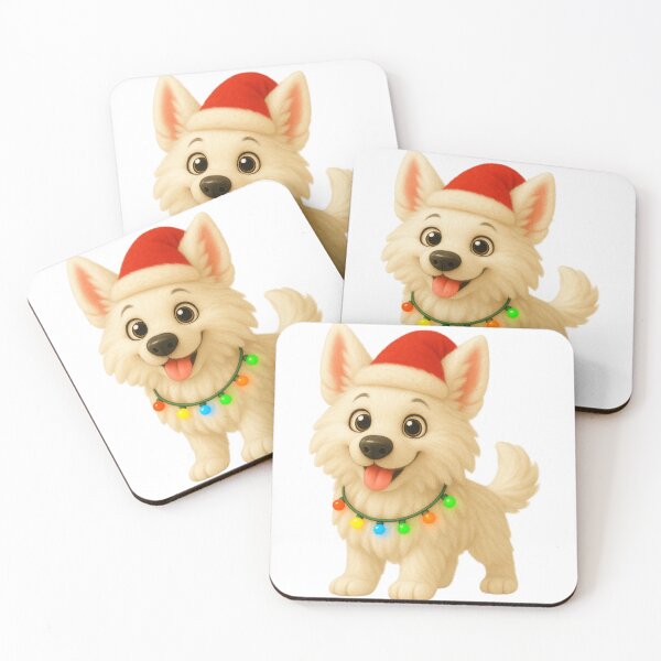 Item preview, Christmas Berger Blanc Suisse Dog designed and sold by Sillytoe.