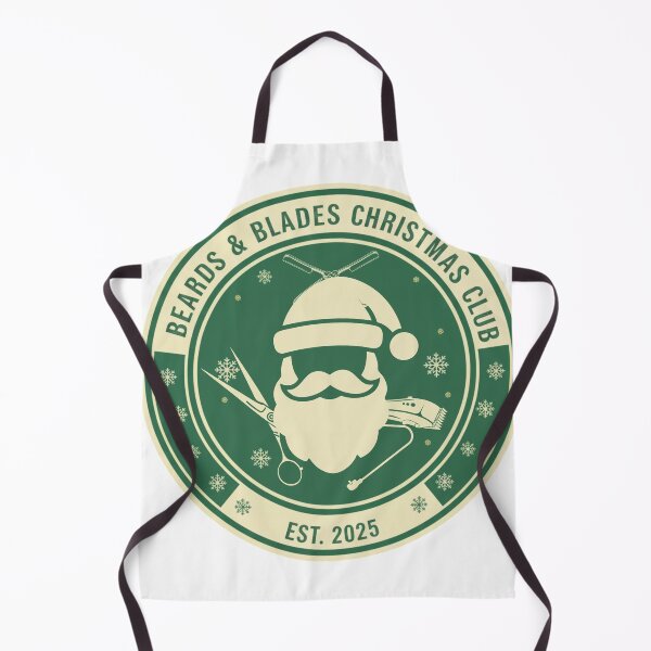 Item preview, Beards & Blades Christmas Club – Retro Barber Holiday Gift T shirt for Grooming Lovers designed and sold by chuxiedesign.
