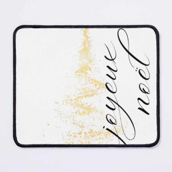 Item preview, Joyeux Noël – Elegant French Christmas Tree Design in Gold Sparkle Minimalist Style designed and sold by GrafteesGlow.