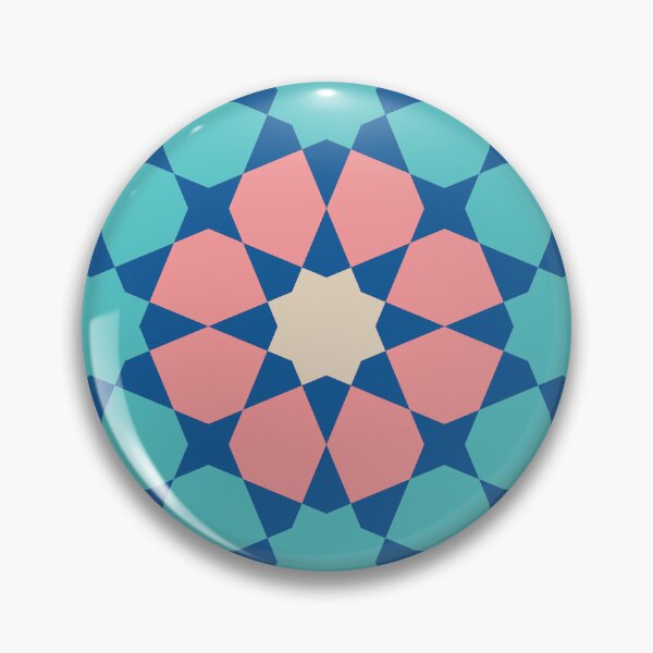 Item preview, Coral Harmony:  Islamic Geometric Pattern designed and sold by Kiwi Art.