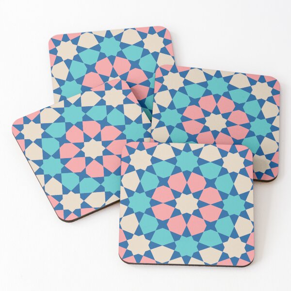 Item preview, Coral Harmony:  Islamic Geometric Pattern designed and sold by Kiwi Art.
