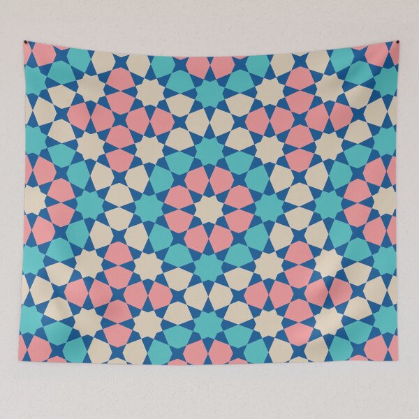 Item preview, Coral Harmony:  Islamic Geometric Pattern designed and sold by Kiwi Art.