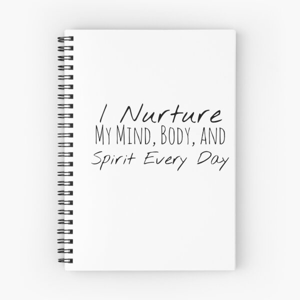 Item preview, I Nurture My Mind, Body, and Spirit Every Day – Wellness Affirmation designed and sold by Camila  Ardila.
