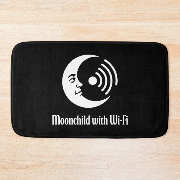 Item preview, Moonchild with Wi-Fi – Witchy Cosmic Humor Minimalist Design designed and sold by CalmDownZone ⭐️⭐️⭐️⭐️⭐️.