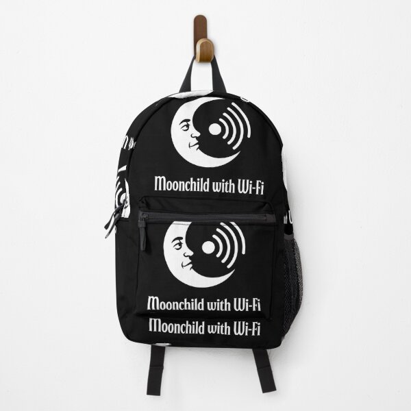 Item preview, Moonchild with Wi-Fi – Witchy Cosmic Humor Minimalist Design designed and sold by CalmDownZone ⭐️⭐️⭐️⭐️⭐️.