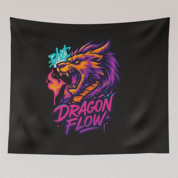 Item preview, Dragon Flow Neon Beast Head designed and sold by Thaivi Design.