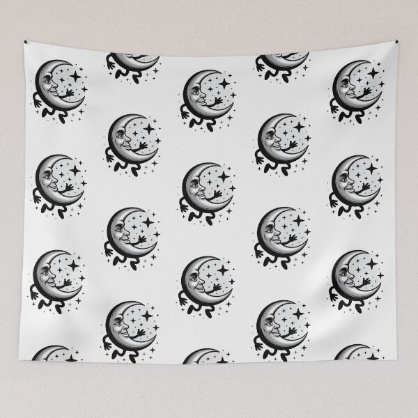 Item preview, Retro Moon Man: Vintage Cartoon Crescent Moon Character designed and sold by RudArtAI.