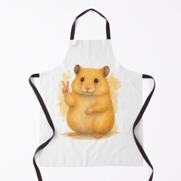 Item preview, Cheerful Hamster Peace Sign Art designed and sold by DariaOltes.
