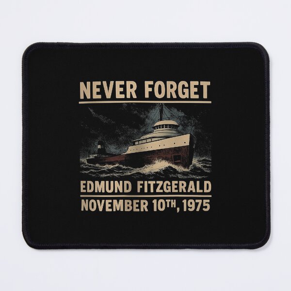 Item preview, Never Forget- Edmund Fitzgerald- Retro Vintage Gildan - November 10th 1975 designed and sold by Foro-Chance.