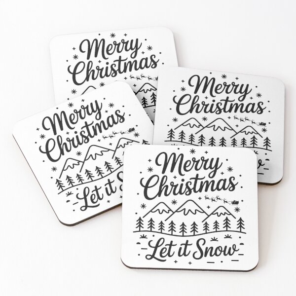 Item preview, Merry Christmas – Let It Snow designed and sold by SoftStyleStudio ⭐⭐⭐.