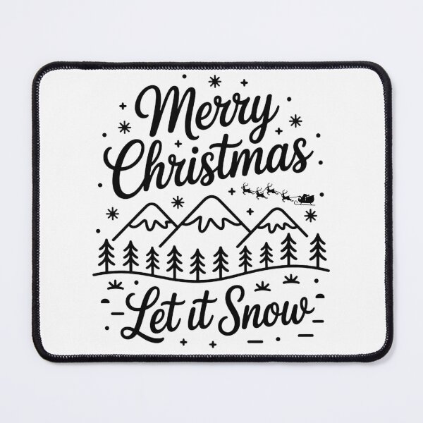 Item preview, Merry Christmas – Let It Snow designed and sold by SoftStyleStudio ⭐⭐⭐.