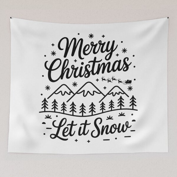 Item preview, Merry Christmas – Let It Snow designed and sold by SoftStyleStudio ⭐⭐⭐.