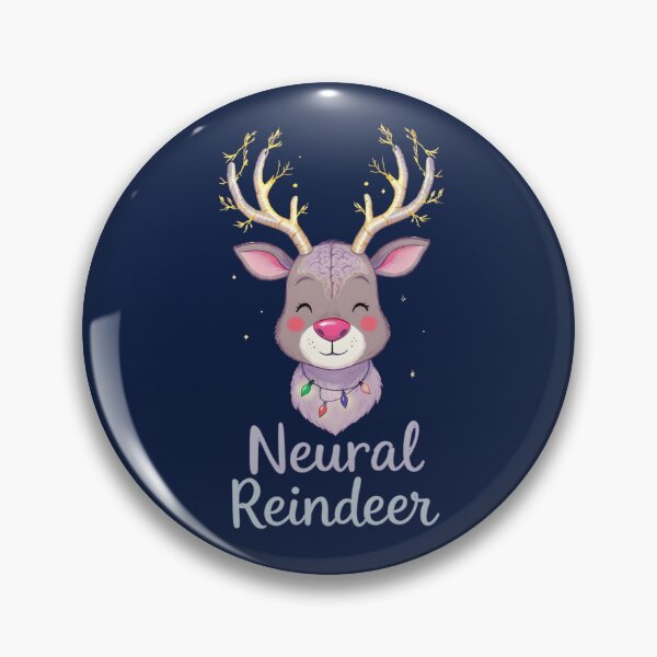 Item preview, Neural Reindeer | Cute Christmas Brain Deer | Neuroscience Holiday Gift designed and sold by PureBrain.