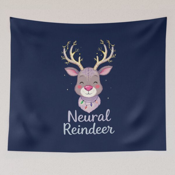 Item preview, Neural Reindeer | Cute Christmas Brain Deer | Neuroscience Holiday Gift designed and sold by PureBrain.