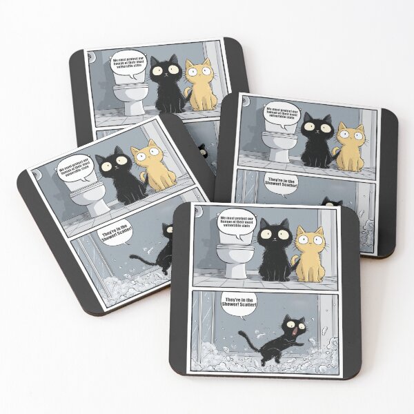 Item preview, Bathroom Guardians — Chaos in the Shower! designed and sold by ArgentoArt.