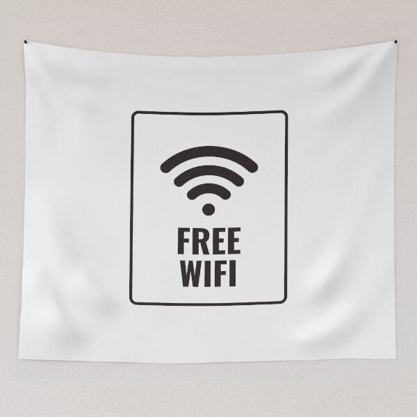 Item preview, FREE WIFI logo high quality designed and sold by DOCTORHOODIE.