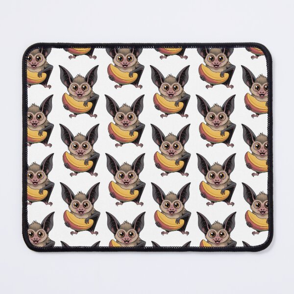 Item preview, Cute Kawaii Fruit Bat: Adorable Cartoon Character Holding a Mango designed and sold by RudArtAI.