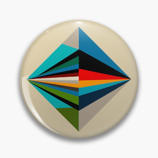 Item preview, Geometric Diamond Fine Art Poster – Modern Abstract Blue & Green Wall Art Print designed and sold by paulo silveira.
