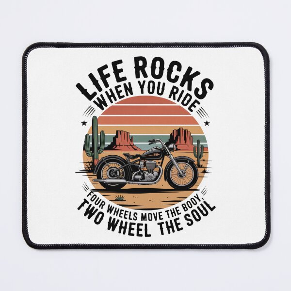Item preview, Life Rocks When You Ride – Two Wheels Move the Soul designed and sold by SoftStyleStudio ⭐⭐⭐.