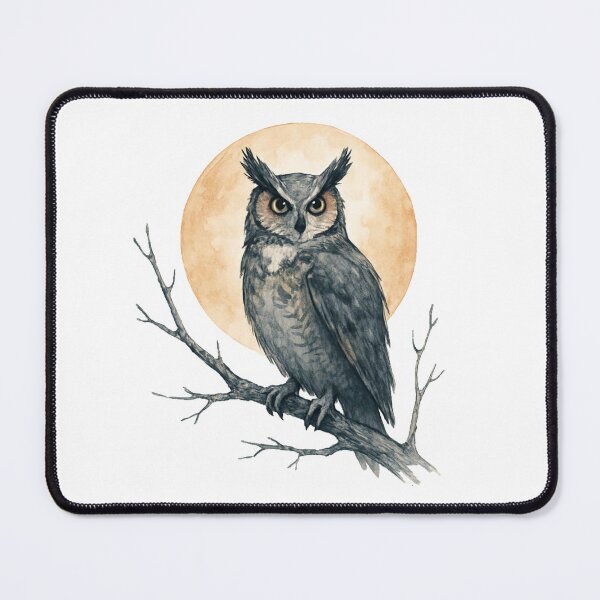 Item preview, Eagle owl, owl at full moon designed and sold by Phanteom.