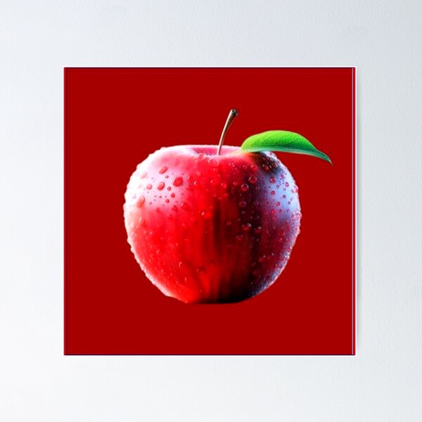 Item preview, Crisp Perfection: Dew-Kissed Red Apple on Deep Background designed and sold by daweave77.
