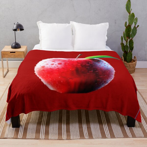 Item preview, Crisp Perfection: Dew-Kissed Red Apple on Deep Background designed and sold by daweave77.