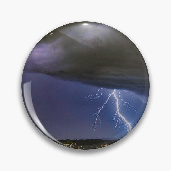 Item preview, Dramatic Lightning Over Brisbane City designed and sold by pcole123.