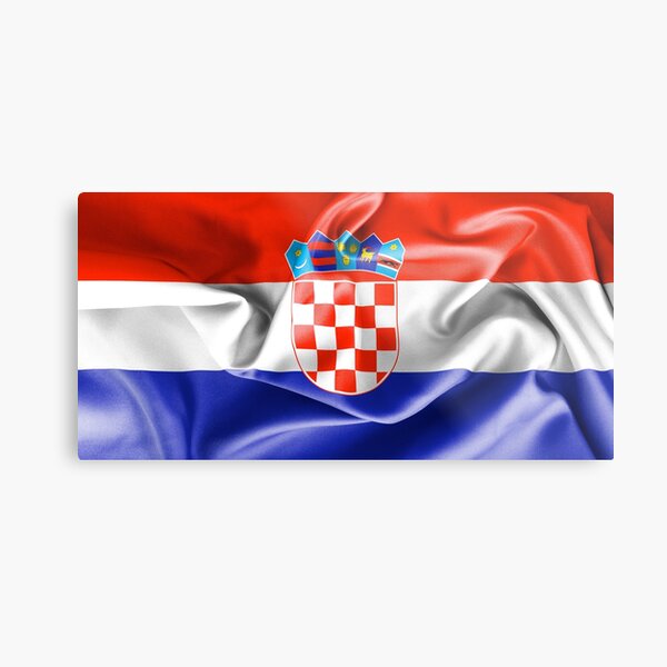 Croatia Flag Metal Print