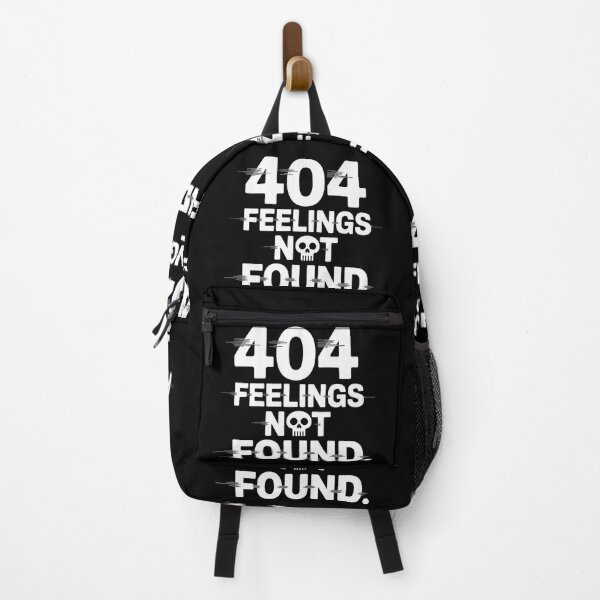 Item preview, 404 Feelings Not Found – Digital Gothic Humor Design designed and sold by CalmDownZone ⭐️⭐️⭐️⭐️⭐️.