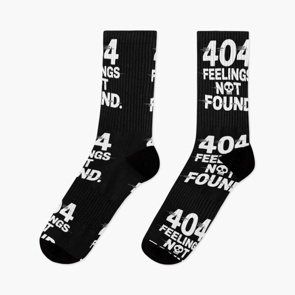 Item preview, 404 Feelings Not Found – Digital Gothic Humor Design designed and sold by CalmDownZone ⭐️⭐️⭐️⭐️⭐️.