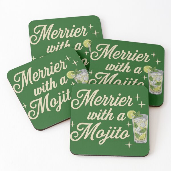 Item preview, Merrier With Mojito - Cocktail Christmas design designed and sold by Pjotre7.