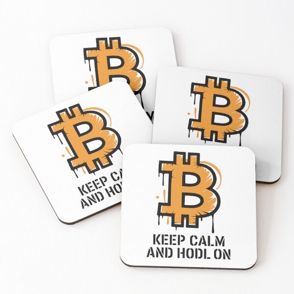 Aperçu de l'œuvre Gardez votre calme, HODL Bitcoin - Art urbain Crypto créée et vendue par cabana.space.