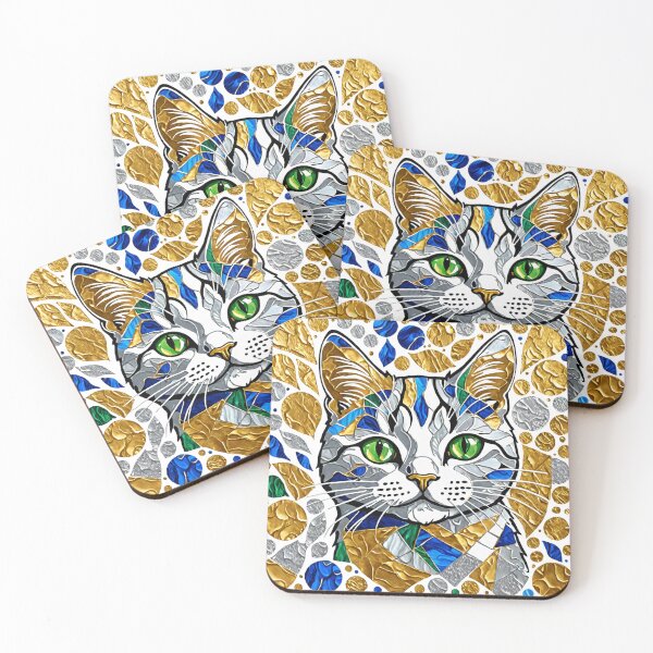 Item preview, The Cat and the Golden Foil, an Abstract Pattern designed and sold by flashARTstudio.