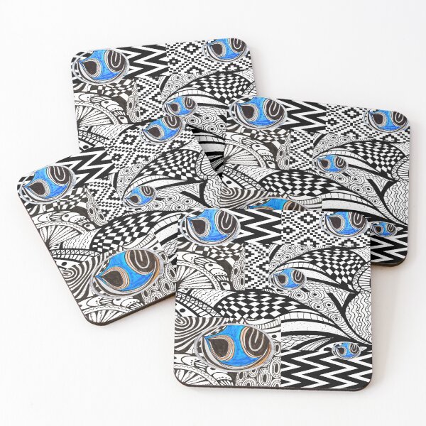 Item preview, It's Black It's White It's Blue Abstract designed and sold by shaang.