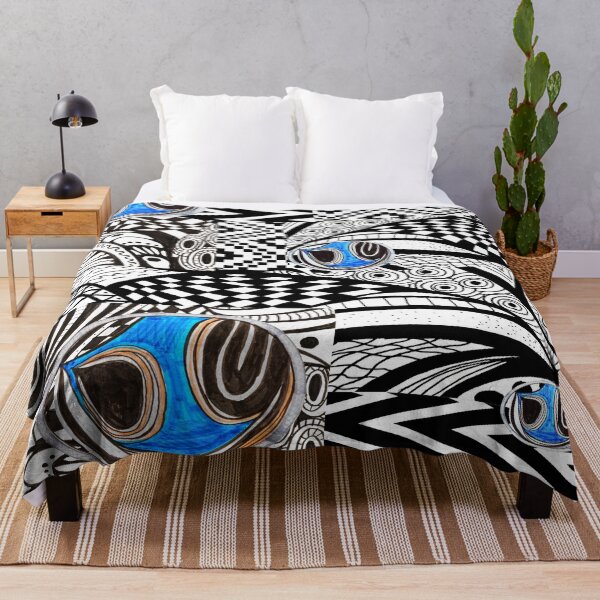 Item preview, It's Black It's White It's Blue Abstract designed and sold by shaang.