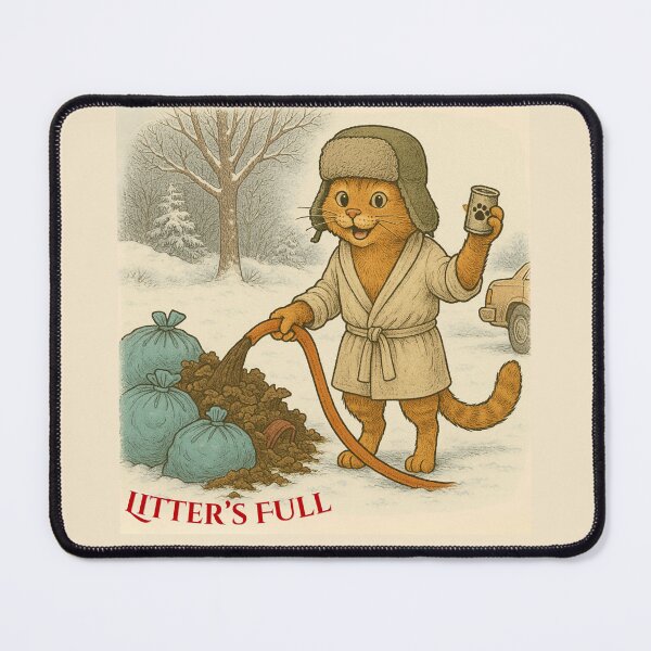 Item preview, Litter’s Full – Funny Christmas Cat Parody designed and sold by A GenX Dad.