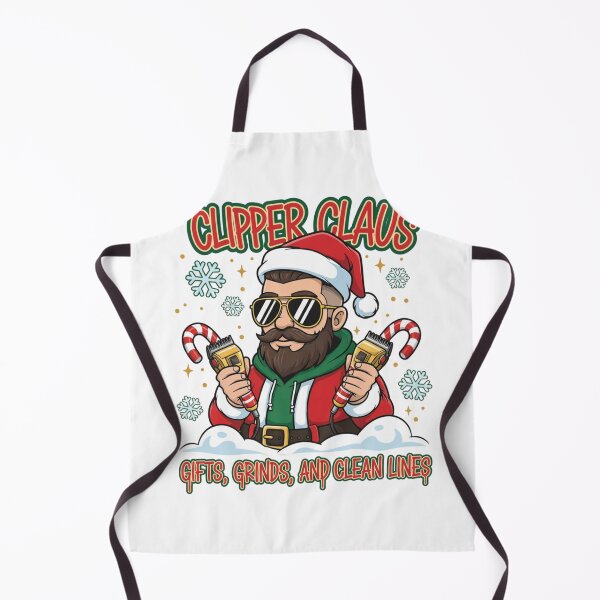 Item preview, Clipper Claus – Gifts, Grind & Clean Lines | Funny Barber Christmas Shirt designed and sold by chuxiedesign.