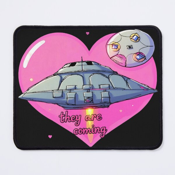Item preview, “Heart‑Field UFO Chibi Logo” designed and sold by zheworkstudio.