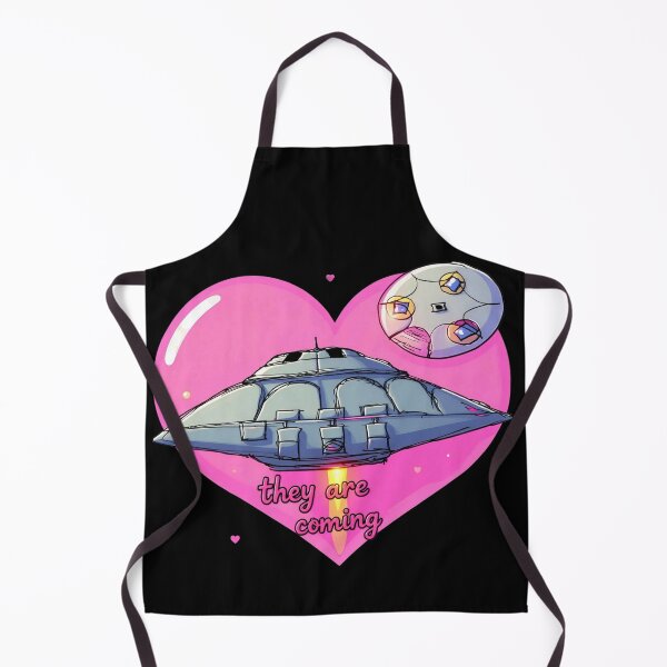 Item preview, “Heart‑Field UFO Chibi Logo” designed and sold by zheworkstudio.