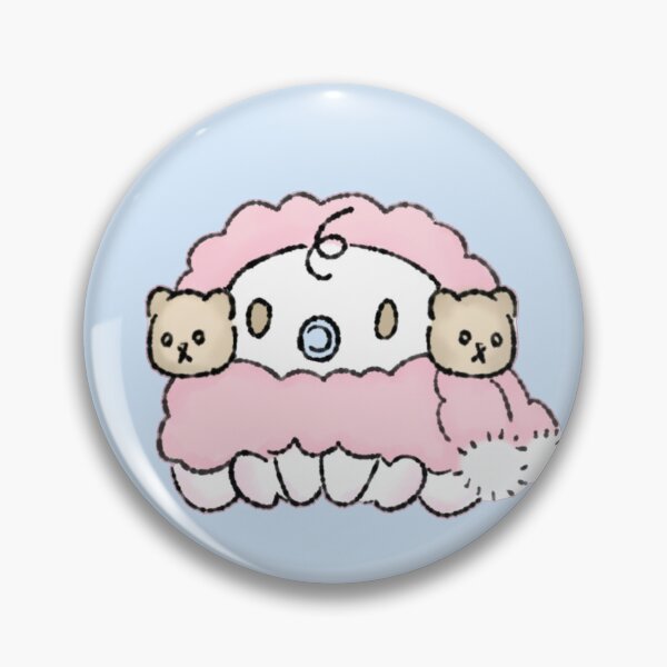 Item preview, Cute baby cinnamon roll with pom-poms designed and sold by loveiscosmic.