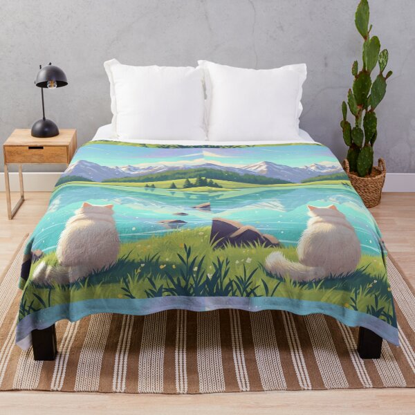 Item preview, Cream Cat by the Alpine Lake designed and sold by Cherry Dreams.