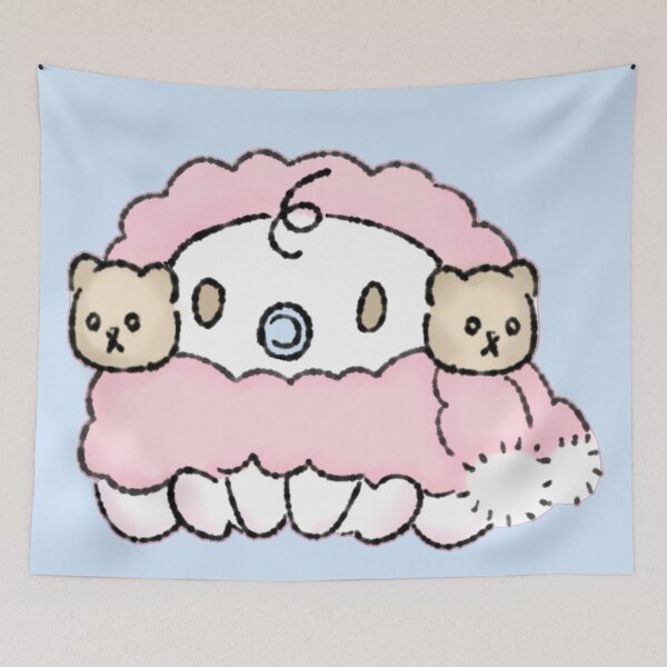 Item preview, Cute baby cinnamon roll with pom-poms designed and sold by loveiscosmic.