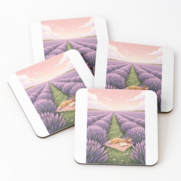 Item preview, Golden Retriever in Lavender Field designed and sold by Cherry Dreams.