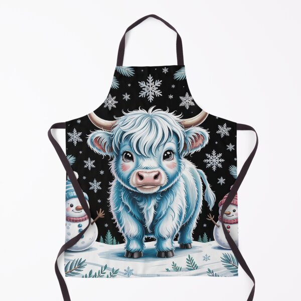 Item preview, Winter Highland Cow Magic designed and sold by SoftStyleStudio ⭐⭐⭐.