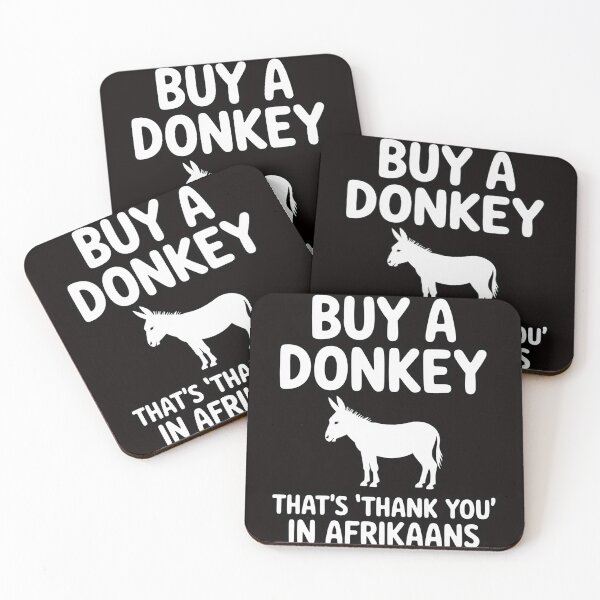 Item preview, Buy A Donkey South African Afrikaans designed and sold by MelSurf.
