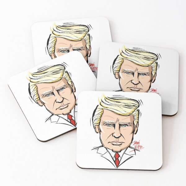 Item preview, Caricature of Trump looking serious designed and sold by Dani Vittz.