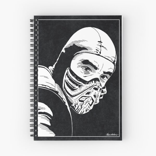 Item preview, SUB-ZERO - Mortal Kombat (Black and White) designed and sold by FamousWeirdosRB.