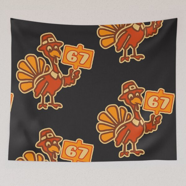 Item preview, 67 Meme Thanksgiving Turkey Hands 6-7 Brainrot Six Seven Turkey Day designed and sold by cidolopez.