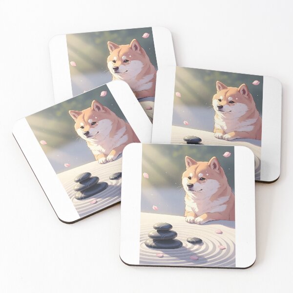 Item preview, Shiba Inu in the Zen Garden designed and sold by Cherry Dreams.