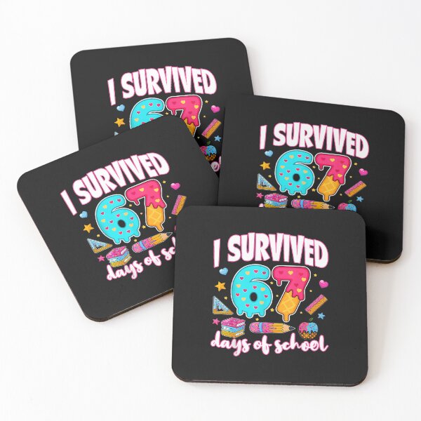 Item preview, I Survived 67 Days Of School Funny 67 Teachers Students Meme designed and sold by facegm.